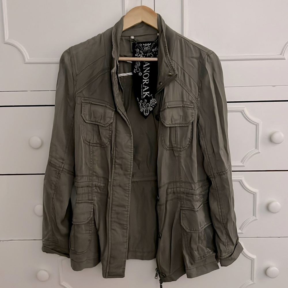 Anorak Green Utility Jacket Size Medium